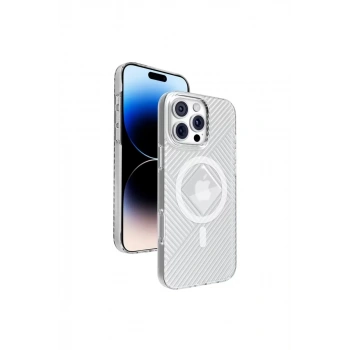Joko Apple iPhone 16 Pro Max Uyumlu Stella PC Sert Magsafe Kılıf - Şeffaf