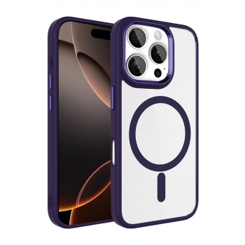 Joko Apple iPhone 16 Pro Max Uyumlu Terea Magsafe Kapak - Derin Mor