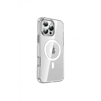 Joko Apple iPhone 16 Pro Uyumlu Crystal Magsafe Kapak - Şeffaf
