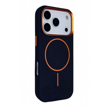 Joko Apple iPhone 17 Pro Max Uyumlu Luno Deri Magsafe Kapak - Mavi