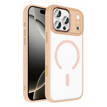 Joko Apple iPhone 17 Pro Max Uyumlu Terea Magsafe Kapak - Pembe
