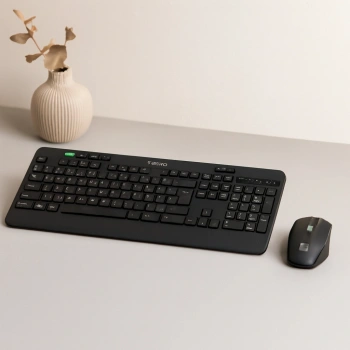 Kablosuz Klavye Mouse Seti (USB, Sessiz, Q Klavye)