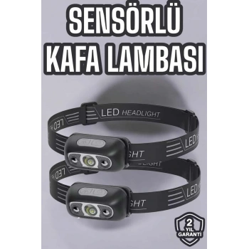 Kafa Lambası Kamp Lambası Led Işık Şarjlı Ayarlanabilir