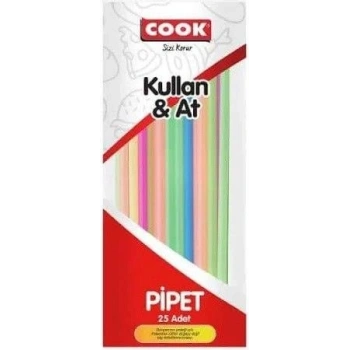 Kalın Körüklü Jelatinli Pipet 25 li