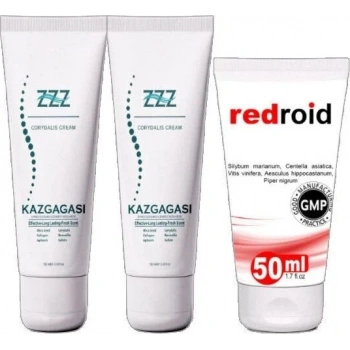 Kaz Gagası Kremi 2X100 ml + Redroid Krem 1X50 ml
