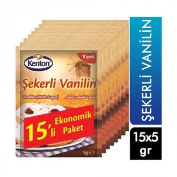 KENTON ŞEKER VANİLİN 15 Lİ (5 Adet)