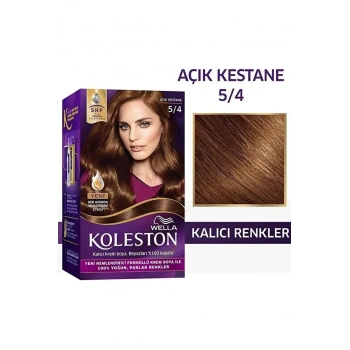 KOLESTON İNTENSE SAÇ BOYASI - 5/4 AÇIK KESTANE