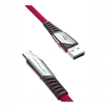 Konfulon DC18 Type-C Kablo 1M 5A - Kırmızı