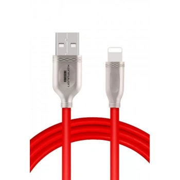 Konfulon S48 Lightning Kablo iphone Uyumlu 1M 3A - Kırmızı