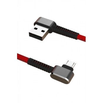 Konfulon S73 Micro USB Kablo 1M 2.1A - Kırmızı
