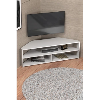 Köşe TV Ünitesi Beyaz 140 cm