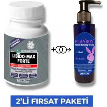 Libdo Max Forte Erkeklere Özel 30lu + Playboy Libdo Arttrc Krem 125 ml