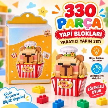 LZ-8876  POPCORN MODEL 330 PARÇA BLOCK OYUNCAK