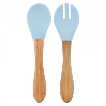 Mama Kaşığı ve Çatal Seti Mineral Blue