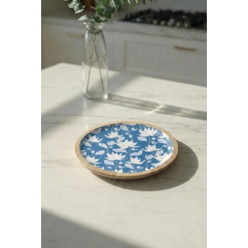 Mango Agacı Pasta Tabağı & Sunum Tabağı 20 Cm Desenli