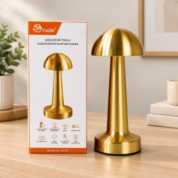 Mantar Masa Lambası Gold