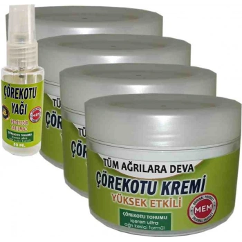 Mem Çörek Otu Kremi 4 Adet - Çörek Otu Yağı Hediye