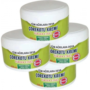 Mem Çörek Otu Kremi Green Box 200 ml x 4 Adet