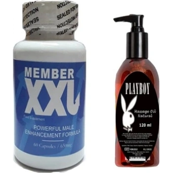Member Erkeklere Özel 60LI + Playboy 120 ml Masaj Yağı