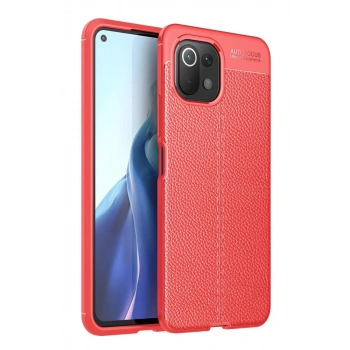 Xiaomi Mİ 11 Lite Kılıf Auto Focus Kapak - Kırmızı