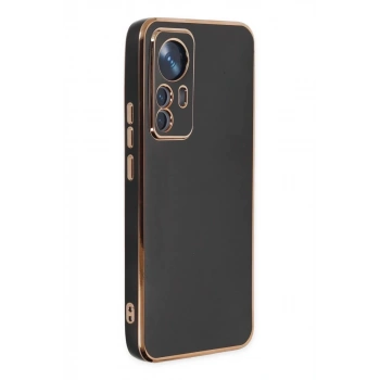 Xiaomi Mi 12T Pro Kılıf Volet Silikon - Siyah