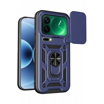 Xiaomi Mi 17 Pro Max Pars Lens Yüzüklü Silikon - Lacivert