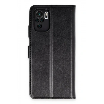 Xiaomi Mi Note 10 Trend S Plus Kapaklı Kılıf - Siyah