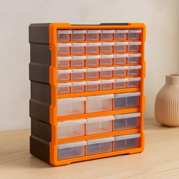 Monoblok Çekmece Seti 38.1x15.7x47.5 cm 4lü Plastik Saklama