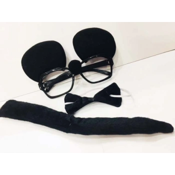 Mouse Gözlüğü Papyonu Kuyruğu Seti