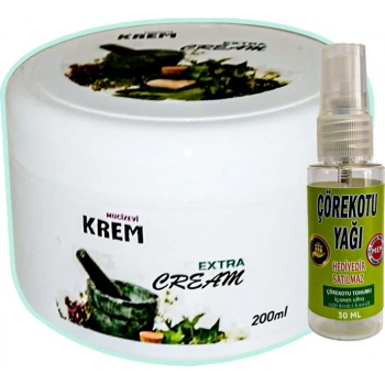 Mucizevi  Krem 125 ml + Çörek Otu Yağı Teskin Yağı 30 ml