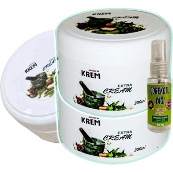 Mucizevi Krem 3 Adet 125 ml + Çörek Otu Yağı Yağı 30 ml