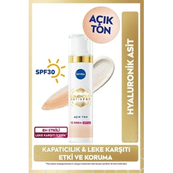 NIVEA Luminous630 CC Krem Açık Ton 40 ml