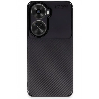 Huawei Nova 12 SE Kılıf Auto Focus Karbon Kapak - Siyah