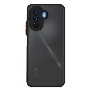 Huawei Nova Y70 Kılıf Montreal Silikon Kapak - Siyah