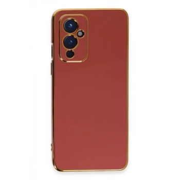 One Plus 9 Kılıf Volet Silikon - Kırmızı