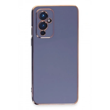 One Plus 9 Kılıf Volet Silikon - Mavi