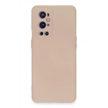 One Plus 9 Pro Kılıf Nano içi Kadife Silikon - Pudra