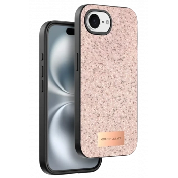 Onegif Apple iPhone 16E Uyumlu Bright Simli Kapak - Pembe