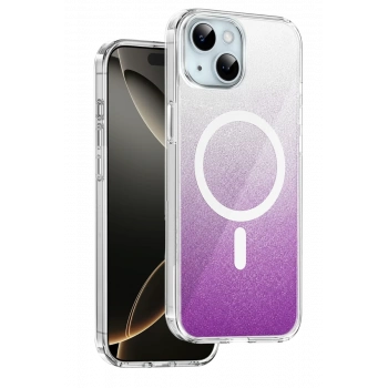 Onegif Apple iPhone 14 Sora Simli Magsafe Kapak - Mor