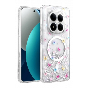 Onegif Xiaomi Redmi Note 15 Pro Plus 5G Misk Simli Magsafe Kapak - Desen 4