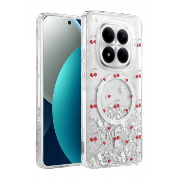 Onegif Xiaomi Redmi Note 15 Pro Plus 5G Misk Simli Magsafe Kapak - Desen 5