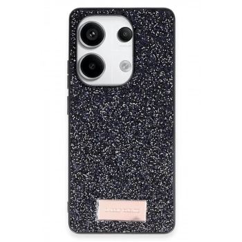 Onegif Xiaomi Redmi Note 13 Pro 4G Uyumlu Bright Simli Kapak - Siyah