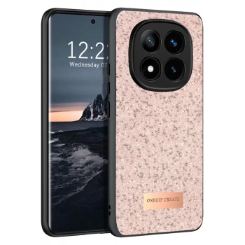 Onegif Xiaomi Redmi Note 14 Pro 4G Uyumlu Bright Simli Kapak - Pembe