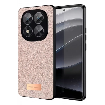 Onegif Xiaomi Redmi Note 14 Pro 5G Uyumlu Bright Simli Kapak - Pembe