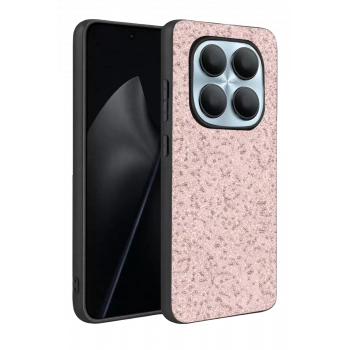 Onegif Xiaomi Redmi Note 15 4G Uyumlu Bright Simli Kapak - Pembe