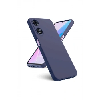 Oppo A38 Uyumlu Kılıf First Silikon - Lacivert