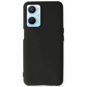 Oppo A96 Uyumlu Kılıf First Silikon - Siyah