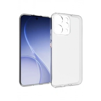 Oppo Reno 15 Uyumlu Lüx Şeffaf Silikon - Şeffaf