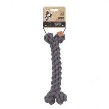 Örgü Kemik Köpek Oyuncağı Gri 30 Cm