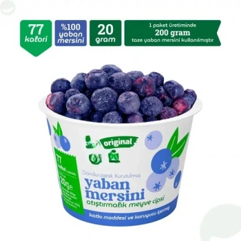 Original Yaban Mersini Atıştırmalık Meyve Cipsi 20gr